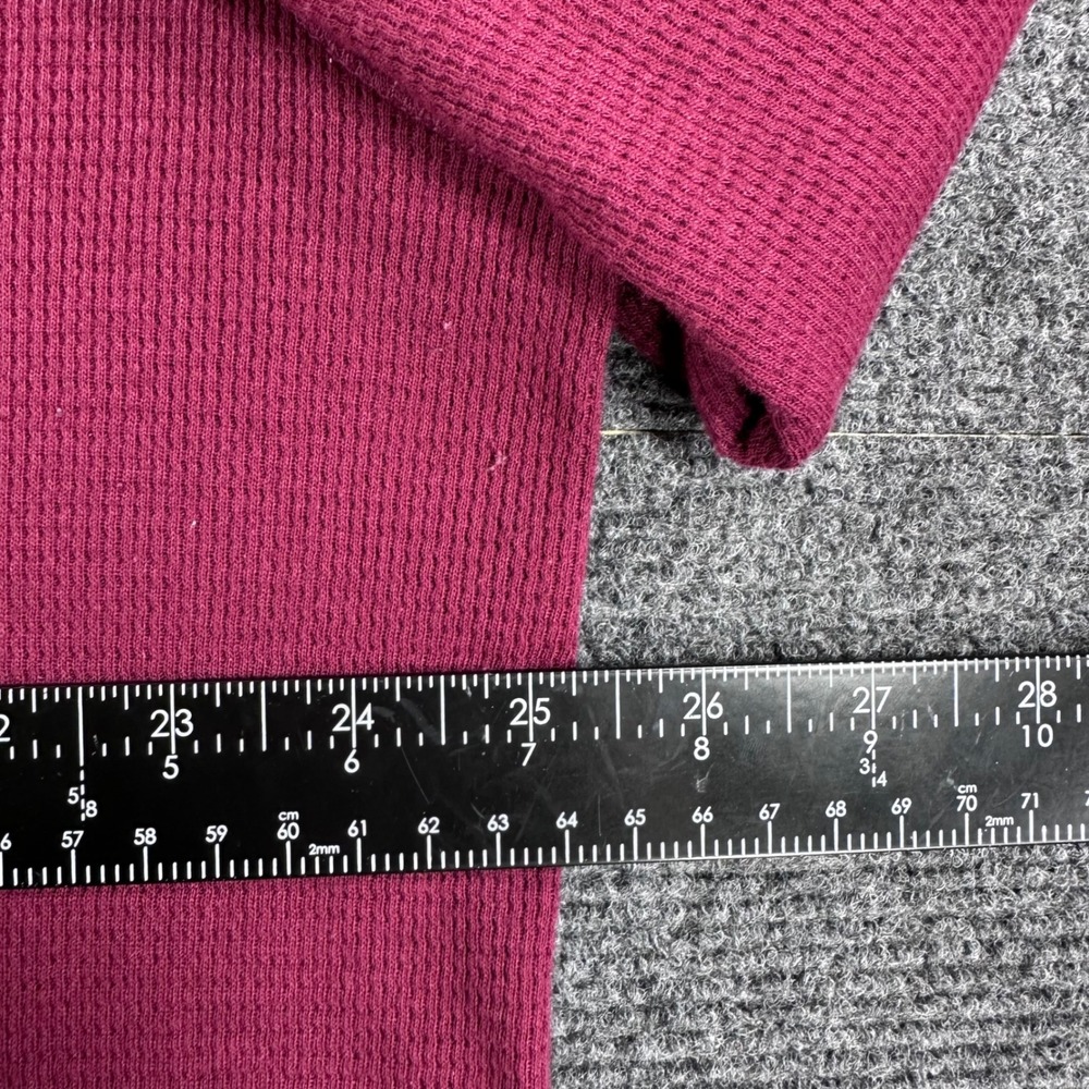 Polo Ralph Lauren Thermal Shirt Mens 2XL XXL Burgundy Waffle Knit Sleepwear Top - Picture 13 of 15